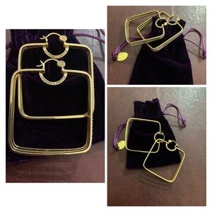 Simone I. Smith, Galaxy Hoops with Diamond Embellishments -  Large 60mm in Size